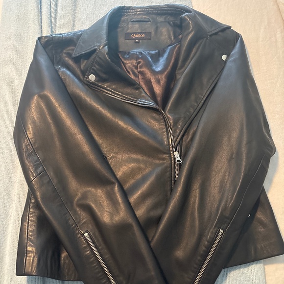 Quince Leather Jacket - Picture 1 of 8